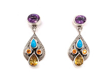 Load image into Gallery viewer, Nicky Butler SS Citrine Multi Gem Drop Earring