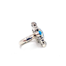 Load image into Gallery viewer, Nicky Butler SS Blue Chalcedony Multi Gem Ring
