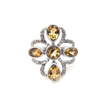 Load image into Gallery viewer, Nicky Butler SS Citrine Gem Openwork Ring