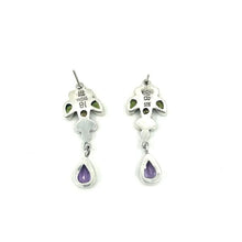 Load image into Gallery viewer, Nicky Butler SS Amethyst Pear Drop Earrings