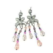 Load image into Gallery viewer, Nicky Butler Fashion Pink &amp; Multi Color Crystal Chandelier Drop Earrings