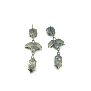 Nicky Butler Fashion Aurora Borealis & Clear Crystal Marquise Drop Earrings