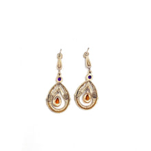 Load image into Gallery viewer, Nicky Butler Bronze Honey Quartz Multi Gem Drop Earrings