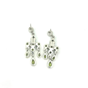 Nicky Butler SS Peridot Gem Chandelier Drop Earrings