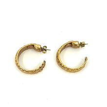 Load image into Gallery viewer, Nicky Butler Fashion Gold-Tone Relic Hoop Earrings