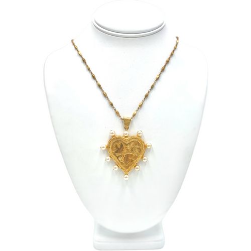 Nicky Butler Fashion Gold-Tone Heart & Doves Necklace