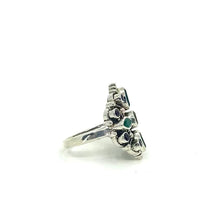 Load image into Gallery viewer, Nicky Butler SS Green Chalcedony Multi Gem Filigree Ring