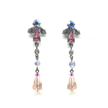 Load image into Gallery viewer, Nicky Butler Fashion Pink &amp; Multi Crystal Drop Earrings