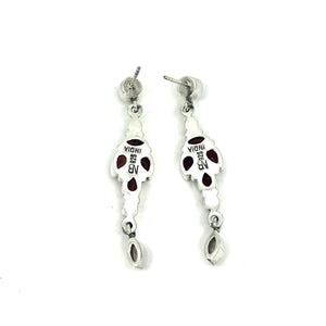 Nicky Butler SS Garnet Multi Gem Drop Earrings