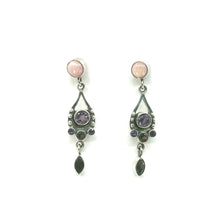 Load image into Gallery viewer, Nicky Butler SS Pink Opal Multi Gem Drop Earrings