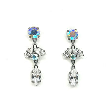 Load image into Gallery viewer, Nicky Butler Fashion Aurora Borealis &amp; Clear Crystal Marquise Drop Earrings