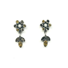 Load image into Gallery viewer, Nicky Butler SS Citrine Multi Gem Flower Earrings