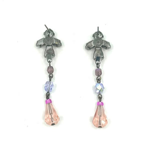 Nicky Butler Fashion Pink & Multi Crystal Drop Earrings