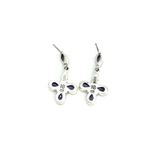 Load image into Gallery viewer, Nicky Butler SS Amethyst Multi Gem Drop Earrings