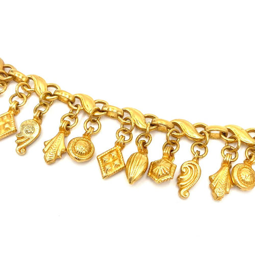 Nicky Butler Fashion Gold-Tone Relic Charm Bracelet