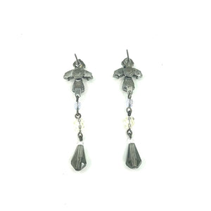 Nicky Butler Fashion Smokey & Multi Crystal Drop Earrings