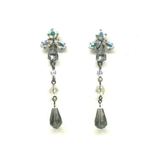 Load image into Gallery viewer, Nicky Butler Fashion Smokey &amp; Multi Crystal Drop Earrings