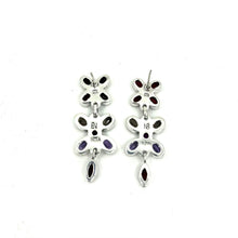 Load image into Gallery viewer, Nicky Butler SS Garnet Multi Gem Drop Earrings