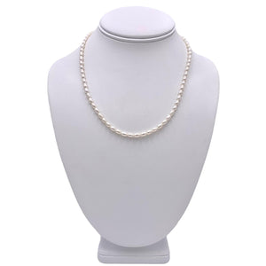 Nicky Butler SS 18” Freshwater Cultured Rice Pearl Necklace w/2” extender