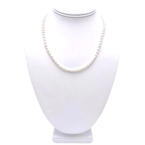 Nicky Butler SS 18” Freshwater Cultured Rice Pearl Necklace w/2” extender