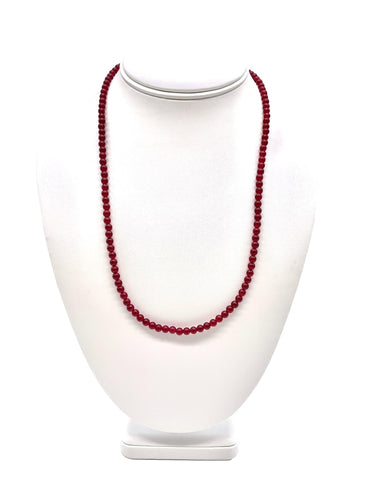 Nicky Butler SS Berry Quartzite 20” Bead Necklace
