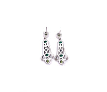 Load image into Gallery viewer, Nicky Butler SS Green Chalcedony Multi Gem Drop Earrings