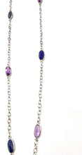 Load image into Gallery viewer, Nicky Butler Sterling Silver Lapis &amp; Amethyst 36” Gem Station Necklace