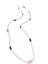 Load image into Gallery viewer, Nicky Butler Sterling Silver Lapis &amp; Amethyst 36” Gem Station Necklace