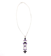 Load image into Gallery viewer, Nicky Butler SS Amethyst Multi Gem Swing Drop Pendant