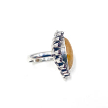 Load image into Gallery viewer, Nicky Butler SS Goldy Quartz Multi Gem Marquise Ring