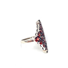 Load image into Gallery viewer, Nicky Butler SS Garnet Gemstone Quilt Ring