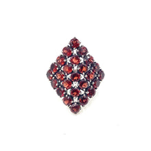 Load image into Gallery viewer, Nicky Butler SS Garnet Gemstone Quilt Ring