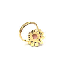 Load image into Gallery viewer, Nicky Butler Vermeil Pink Opal and Garnet Gem Pear Ring