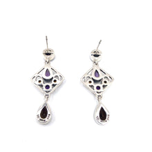 Load image into Gallery viewer, Nicky Butler SS Smokey Quartz Multi Gem Drop Earrings