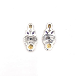 Nicky Butler SS Citrine Multi Gem Earrings