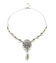 Load image into Gallery viewer, Nicky Butler SS Prehnite Multi Gem Drop Necklace