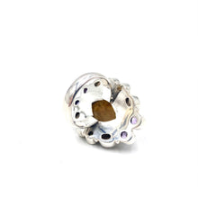 Load image into Gallery viewer, Nicky Butler SS Goldy Quartz Multi Gem Marquise Ring